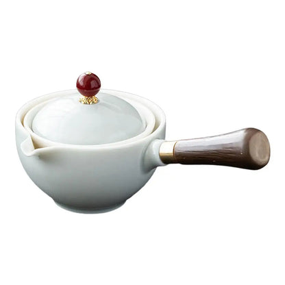 360° Rotating Ceramic Tea Maker | Exquisite Tea Infuser Cup